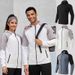 Chaqueta deportiva unisex con capucha – Cortavientos ajustado con cremallera para correr, gimnasio y estilo urbano (S-4XL) – Negro, Blanco, Azul-Gris_voghion.com