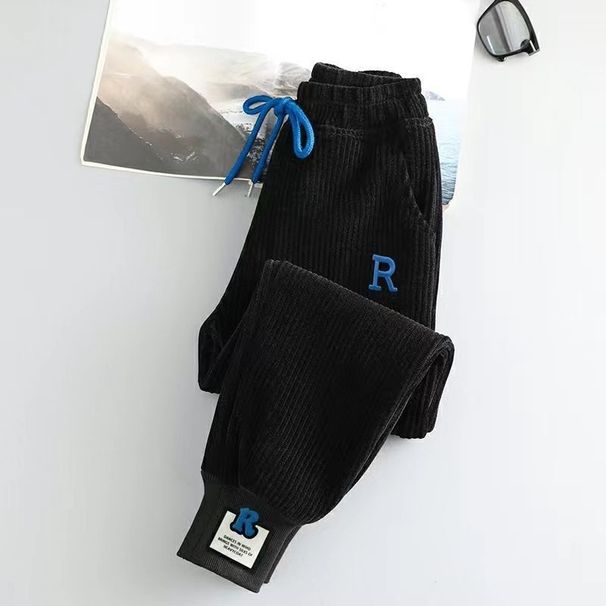 Kızlar için 2023 Kış Polar Astarlı Büyük Çocuklar İçin İlkbahar ve Sonbahar Rahat Sıcak Jogger Pantolon, Çok Yönlü Kadife Pantolon_voghion.com