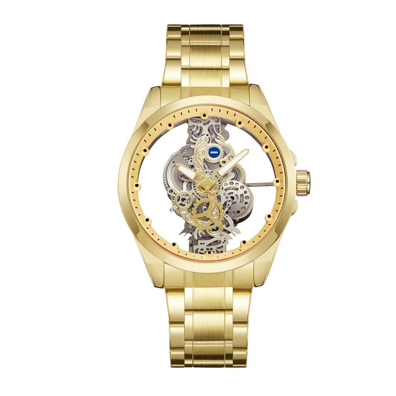 New light luxury men's double-sided transparent skeleton automatic mechanical watch waterproof luminous quartz watch_voghion.com