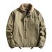 Herbst und Winter Deck Kleidung mittleren Alters verdickte Fleece Werkzeug Jacke Retro Lamm Fleece Jacke Männer_voghion.com