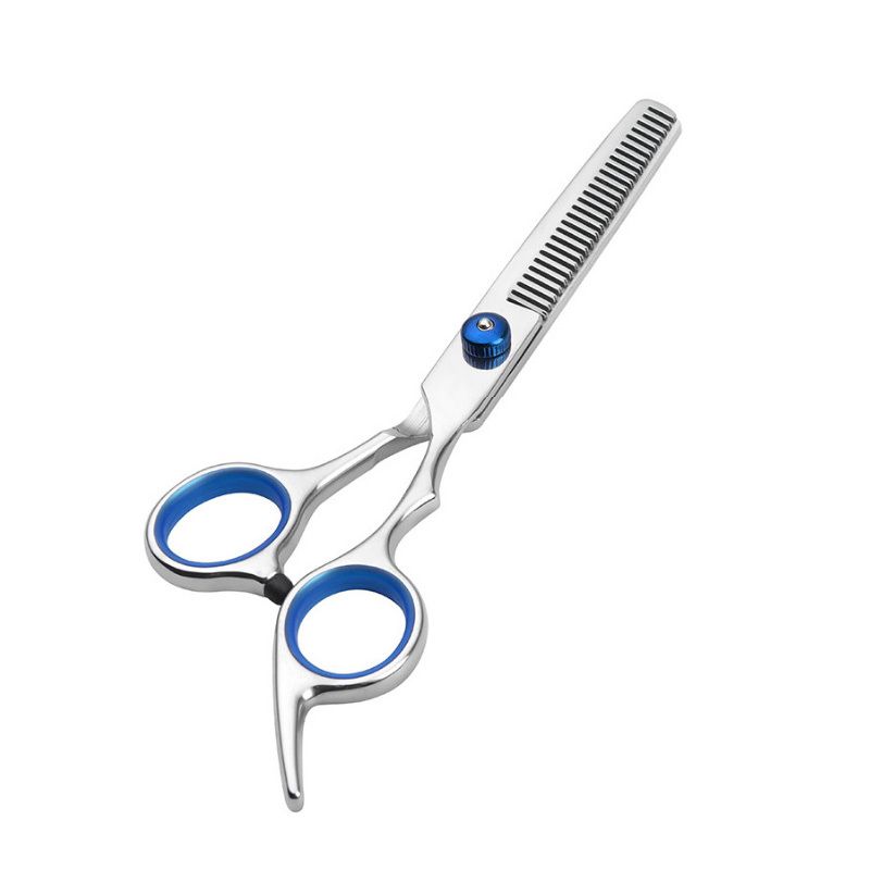 6 Inch Safety Pet Grooming Scissors With Round Head And Down Curved Blade - Perfect For Thinning And Trimming Dog Hair_voghion.com