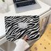 Large Capacity Zebra Leopard Print Makeup Portable Storage Skincare Toiletry Simple Travel Versatile Clutch Bag_voghion.com