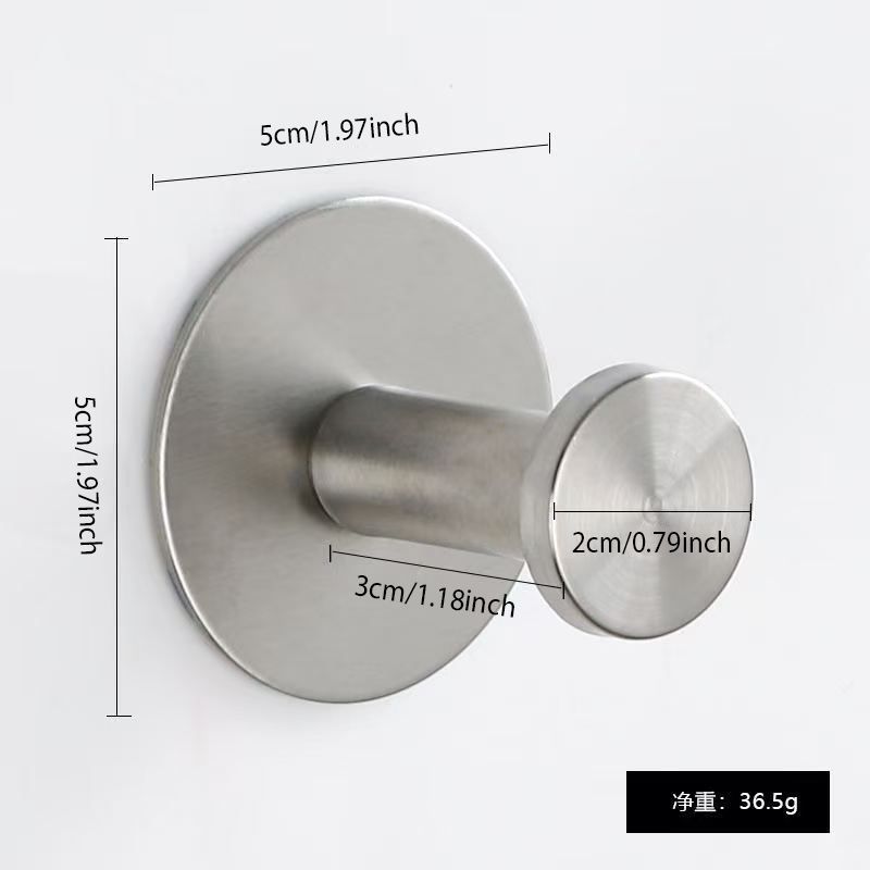 Towel Hooks Extra Sticky Stainless Wall Coat Racks Rustproof Hook Holder Wall Mount Punch-free Hanger For Kitchen Bathroom Home_voghion.com