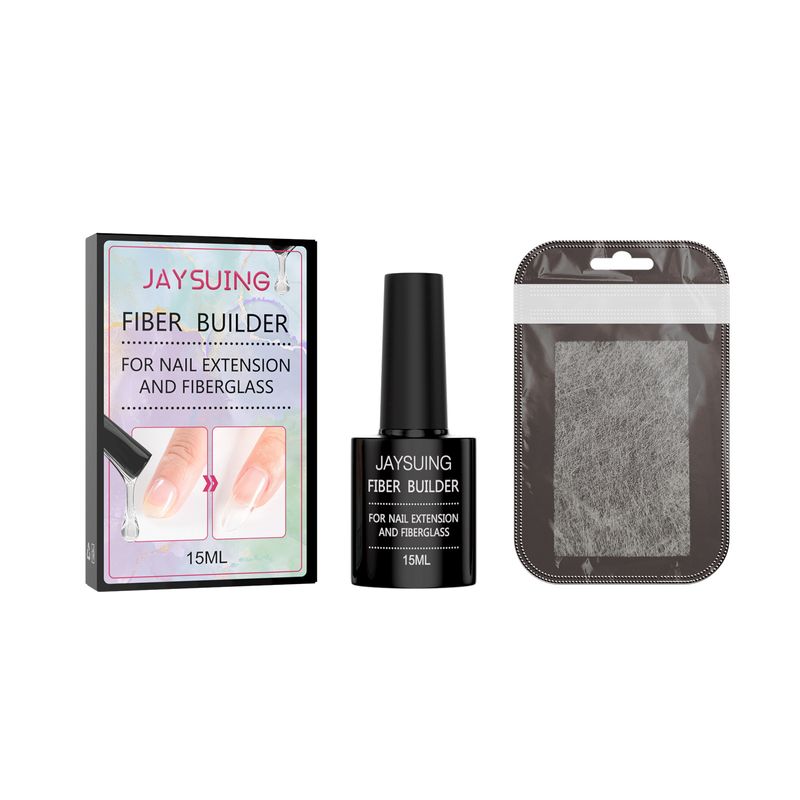 Jaysuing Enhancement Painless Fiber Sheet Natural Anti Crack Nail Extension Gel Set_voghion.com