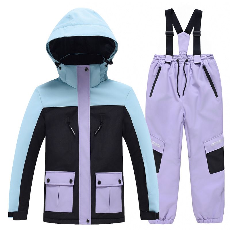 Kids Snowsuit Set Waterproof Winter Ski Jacket & Pants For Boys Girls - Warm Insulated Snowboard Skiing Outfit (Multiple Color Options)_voghion.com