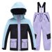 Kids Snowsuit Set Waterproof Winter Ski Jacket & Pants For Boys Girls - Warm Insulated Snowboard Skiing Outfit (Multiple Color Options)_voghion.com