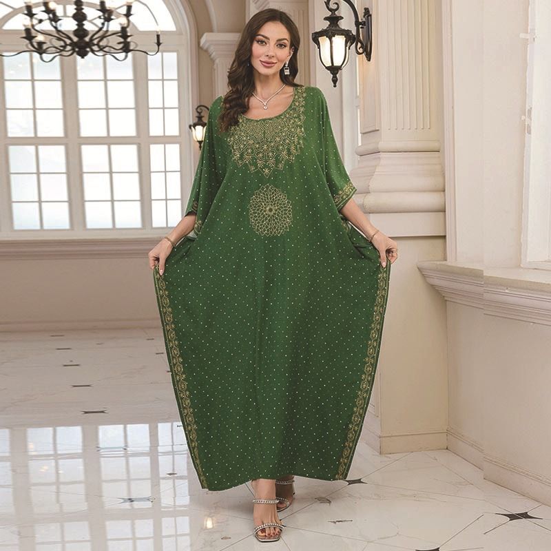 Abito da spiaggia in cotone ricamato stile boho, kimono a maniche lunghe con protezione solare, tunica da vacanza taglie forti per costumi da bagno e bikini_voghion.com