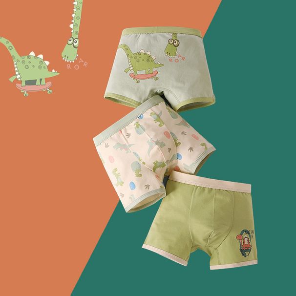 Madre y niños, calzoncillos de algodón puro para niños, versión coreana para niños, calzoncillos de dibujos animados transpirables, fabricantes al por mayor_voghion.com