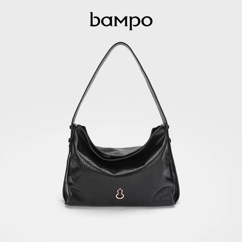 Borsa a tracolla singola alla moda BAMPO Half Slope Flowing Hobo 2024, da donna, per lavoro, spostamenti, borsa da ascella_voghion.com