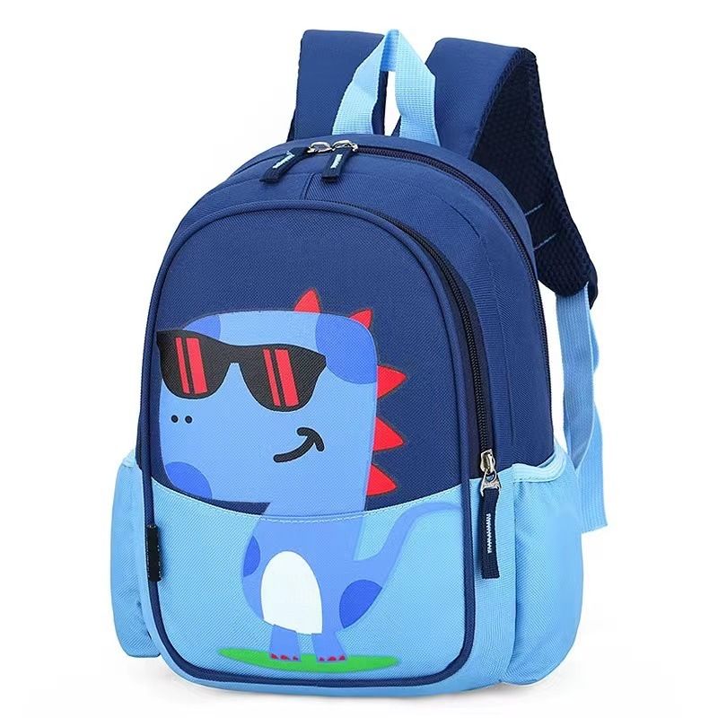 Sac d'école pour enfants Sac d'école maternelle Sac à dos de sortie pour étudiant en dinosaure de dessin animé Sac à dos en nylon pour femme_voghion.com