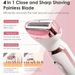 4-in-1 Painless Electric Epilator Trimmer For Face Body Bikini Nose Legs_voghion.com