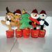Christmas Dancing & Singing Plush Toys Set - Santa Penguin Reindeer Gingerbread Man Tree With LED Lights - Fun Holiday Decor & Gift For All Ages_voghion.com