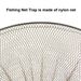 FISHKING Rete da pesca con anello di plastica, con bordo adesivo, pieghevole, in nylon, con coulisse, semplice e leggera, tre_voghion.com