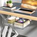Home Improvement Desktop sundries table stationery invisible storage without punching under the table drawer rack hanging pull out storage box_voghion.com