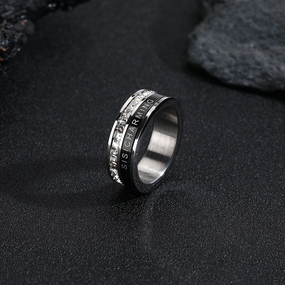 Csillagos égbolt gyűrű, nem fakul, női, páros, gyémánttal teli, cirkonnal és titán acéllal díszített, luxus gyűrű_voghion.com