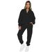 "Set con felpa con cappuccio e pantaloni Urban Ease con cerniera – Abbigliamento da casa da donna in misto cotone a maniche lunghe (S-XXXL, 9 colori) – Dalla corsa al caffè al casual cool"_voghion.com