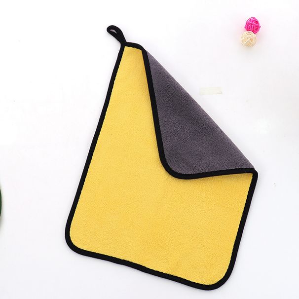 Panni per la pulizia di alta qualità con bordo spesso – Asciugamani multiuso in pile corallo ultra assorbenti da 70 g per cucina, auto, vetri e pavimenti_voghion.com