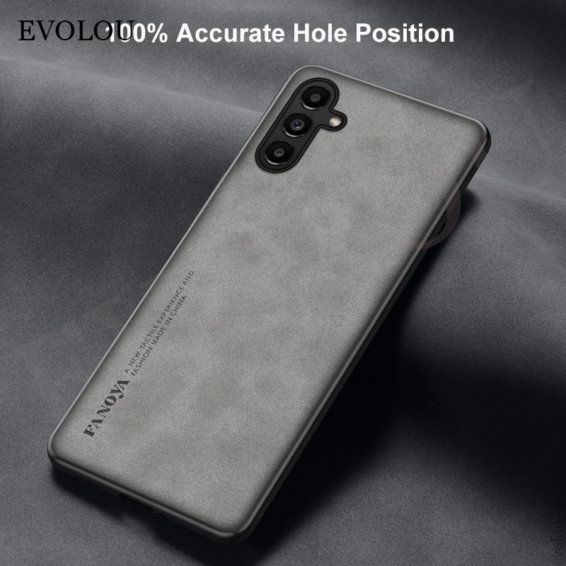 Sheepskin Leather Silicone Phone Case for Samsung Galaxy A54 A34 A14 A13 4G 5G A04 A04S M13 Lens Protection Shockproof Cover_voghion.com