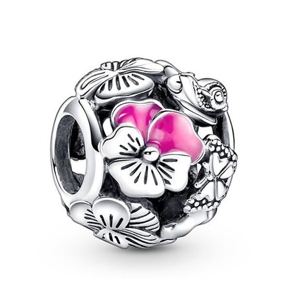 Jewelry Findings & Components Classic Pink Mom Pendant Alloy Happy Birthday Beaded DIY Bracelet_voghion.com