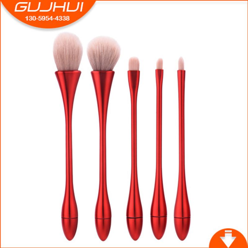 5-teiliges Make-up-Pinselset, Wassertropfen, schmale Taille, Make-up-Tools, Puderpinsel, Pinselset GUJHUI Yuncai_voghion.com