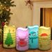 4 Piece Set Of Printed DIY Layout Candle Glow Theme Party Decoration LED Electronic Candle Light Festival Light Up_voghion.com