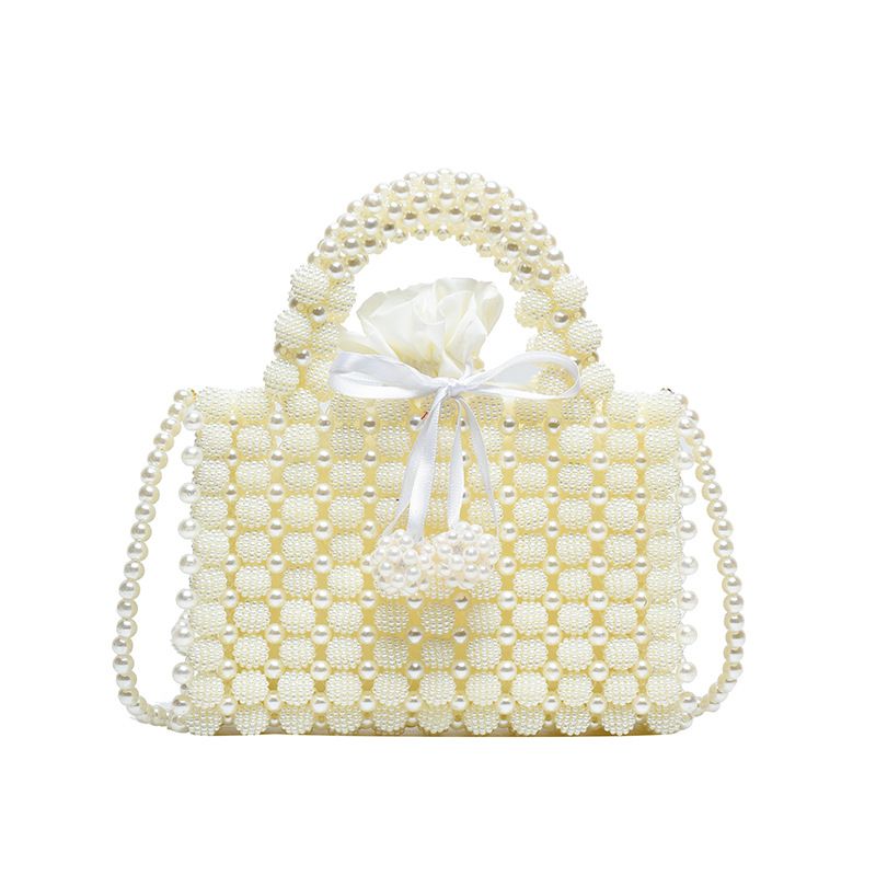 Little Fairy Bag New 2024 European And American Fashion Beaded Weaving Handbag Ladies' Crossbody Bag Shoulder Bag_voghion.com