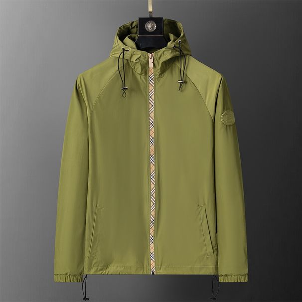 2025 Autumn And Winter New Style Hooded Jacket Checkerboard Zipper Style Official Website Synchronization M-3XL Light Green_voghion.com