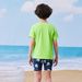 Schnelltrocknendes Kinder-Badeanzugset – Kurzarm und Shorts für Jungen und Mädchen – Leichter Badeanzug mit UV-Schutz für Pool und Strand_voghion.com
