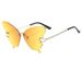 Gafas de sol de mariposa sin marco de moda 2024 para mujer con diseño premium y protección solar en color degradado._voghion.com