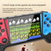 New Joystick 500 Games Contra Classic Nostalgic Large Screen Children's Dual Player Handheld Game Console_voghion.com