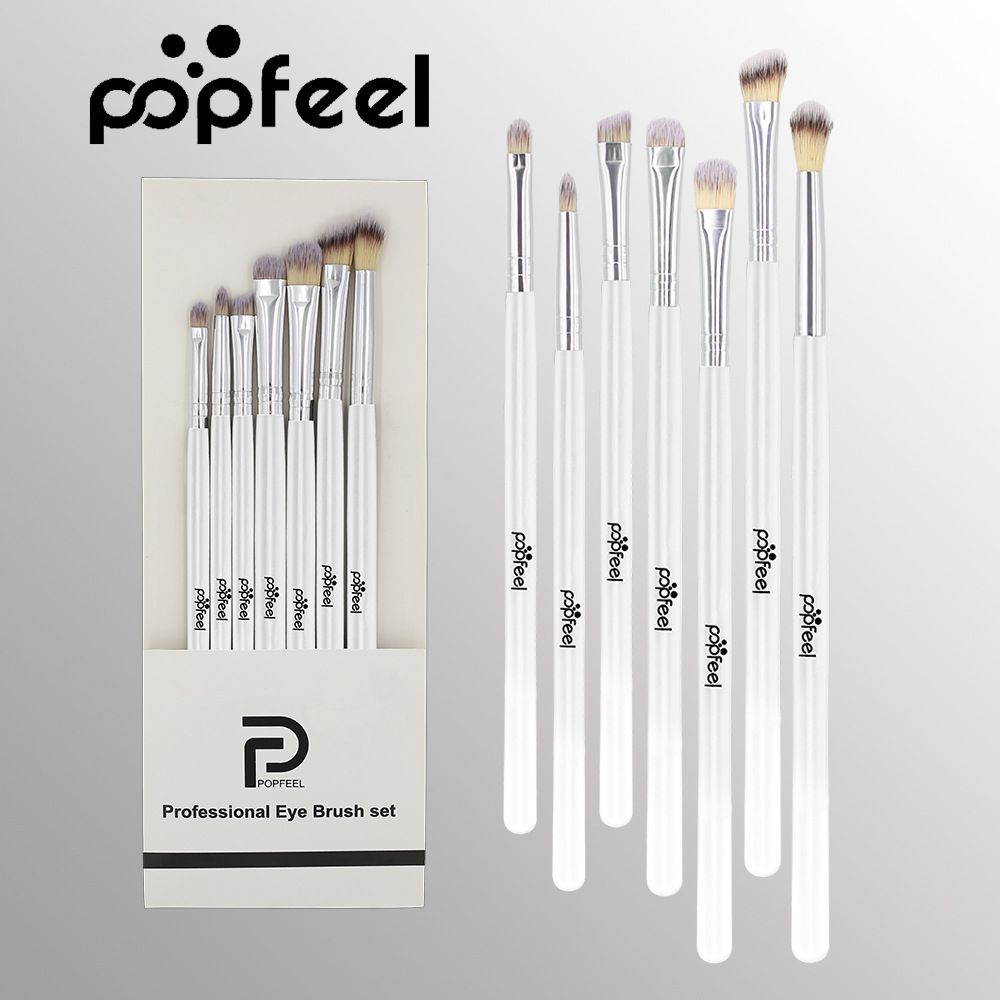 Make-up-Pinsel und -Tools Hit POPFEEL 7-teiliges Lidschatten-Make-up-Pinsel-Set Augenpflege-Schönheits-Tool-Set Spot_voghion.com
