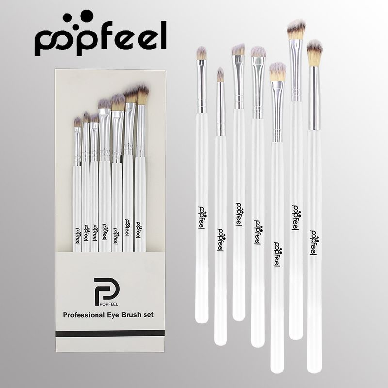 Make-up-Pinsel und -Tools Hit POPFEEL 7-teiliges Lidschatten-Make-up-Pinsel-Set Augenpflege-Schönheits-Tool-Set Spot_voghion.com