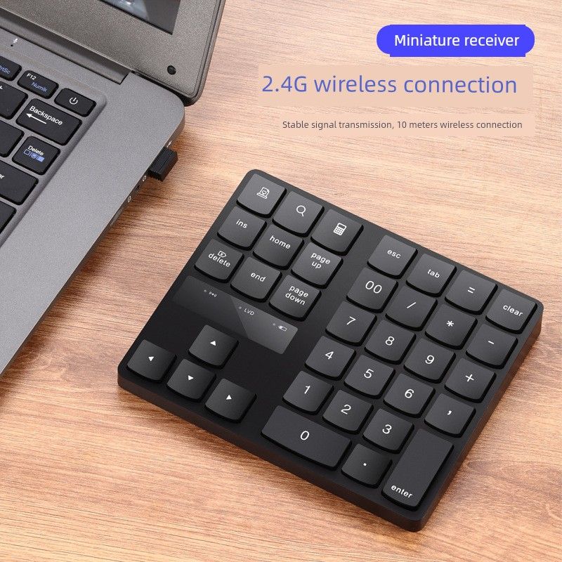 Alumínium vezeték nélküli Bluetooth kettős üzemmódú numerikus billentyűzet_voghion.com