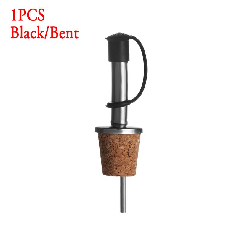 Wooden Cork Wine Olive Oil Dispenser Spout With Cover Pourer Stopper For Bottle Bar Accessories_voghion.com