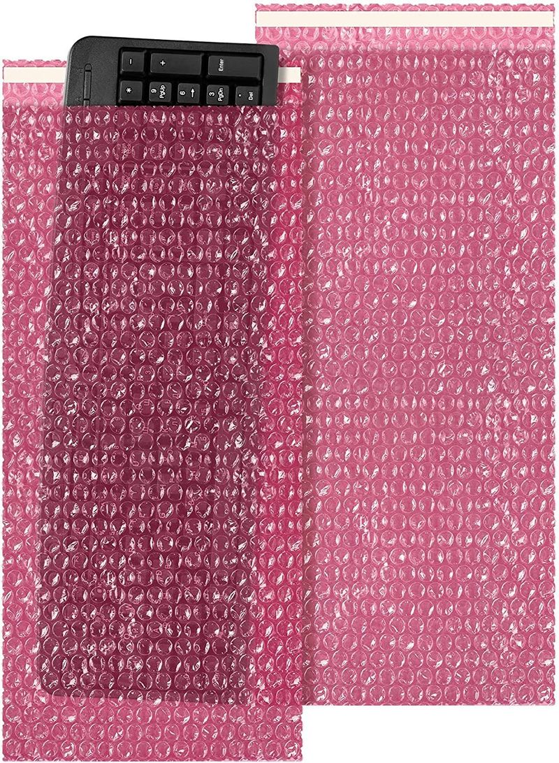 Pack of 150 Anti-Static Bubble Out Bags 10 x 15.5 Resealable Static Shielding Bag 10 x 15 1/2 Bubble Cushioning Wrap Pouch Bag. Ideal for Packaging; S_voghion.com