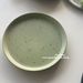 Plate Ins High Value Ceramic Ink Splashing Plate Retro Green Avocado Green Ink Dot Plate Steak Western Plate Home Plate_voghion.com