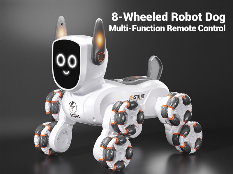 JJRC Cross Border Nytt åttehjuls intelligent stuntmekanisk hund med bevegelsesføling og fjernkontrollrobot for barn elektrisk leketøy_voghion.com