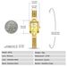 BERNY Small Gold Watches For Women Dainty Luxury Ladies Analog Quartz Bracelet Watch Rectangular Case Stainless Steel Waterproof Minimalist Wristwatch_voghion.com