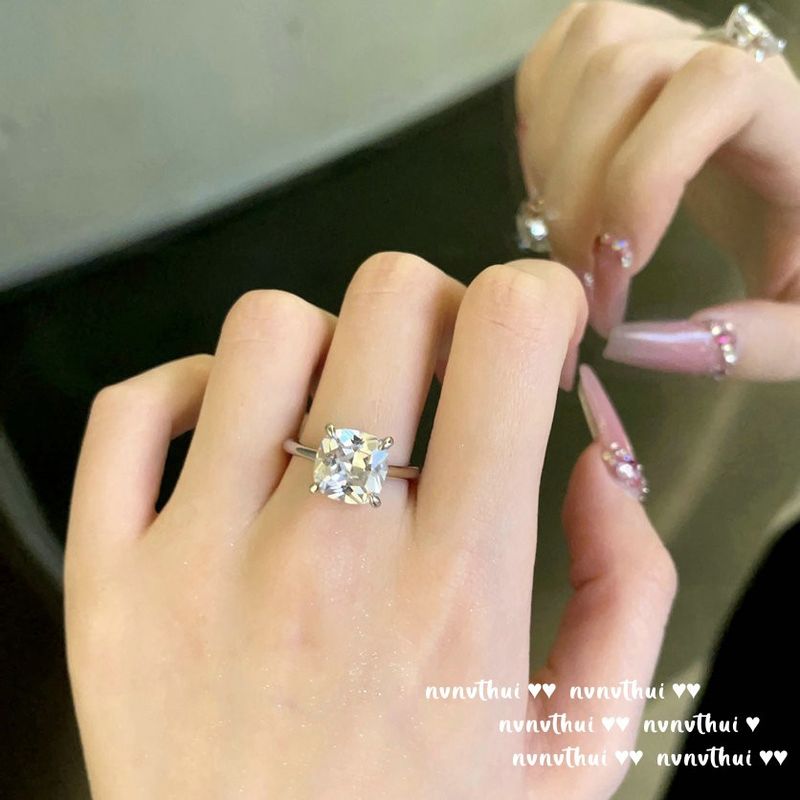 Musical Note Dewdrop Crown Rich Woman's Joy Gold Plated Egg-Shaped Large Carat Zircon Ring_voghion.com