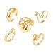 Irregular Alloy Ring Set – 5-Piece Special Shaped Jewelry For Women Fashion Trends Hot-selling Simple Metal_voghion.com