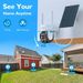 Kabellose 4K-Ultra-High-Definition-Überwachungskamera mit Solar – Doppelobjektiv, WLAN-Verbindung, wasserdicht, geeignet für die Überwachung im Freien_voghion.com