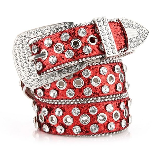 KARSTAS gotu sieviešu PU ādas siksnas ar rhinestones jostām, kovboju Y2K meiteņu modes josta džinsiem vīriešiem_voghion.com