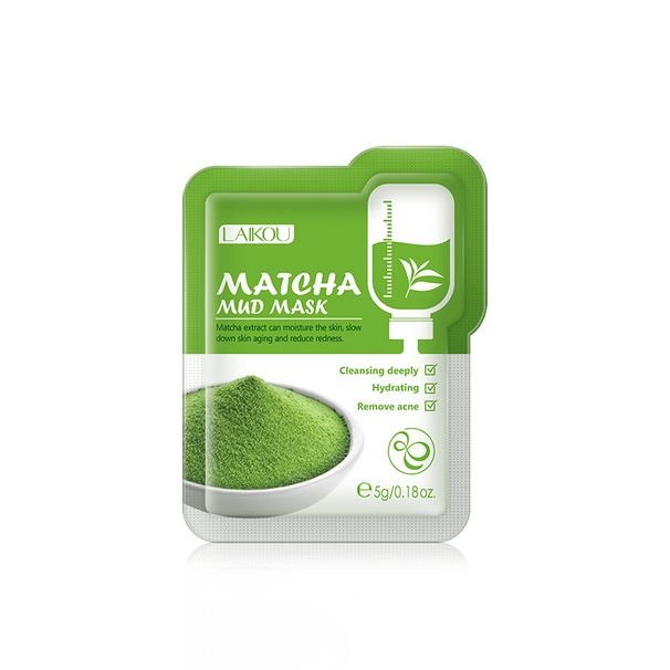 Laike Longjing Matcha serija maska od zelenog blata, pakiranje od 1 komada, 5 g, hidratantna i hidratantna za čišćenje pora_voghion.com