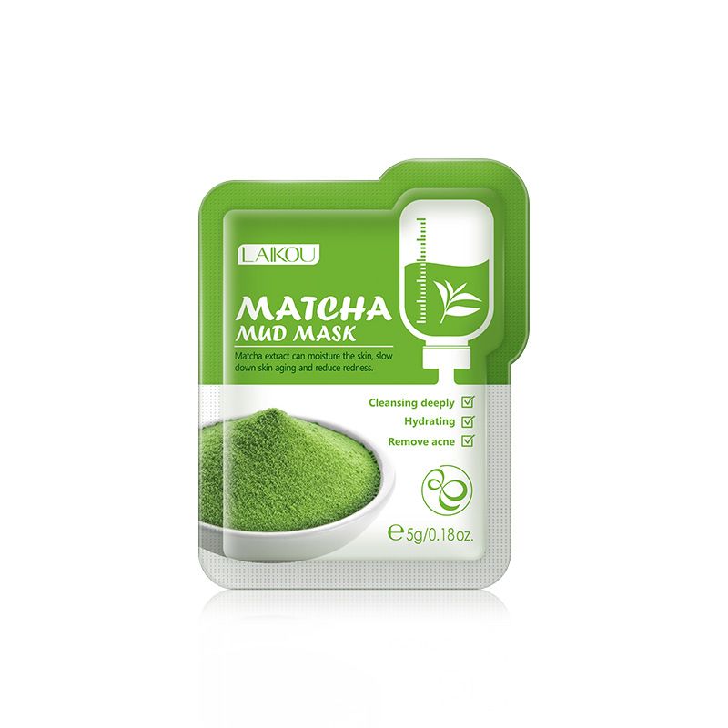 Laike Longjing Matcha Series Green Mud Mask Bag Pack 1 Piece 5g Moisturizing And Hydrating To Clean Pores_voghion.com