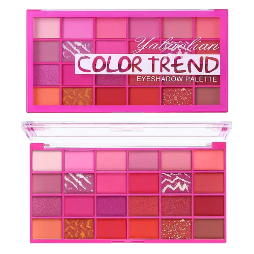 Nieuwe kleur beschikbaar transparante 24 kleuren oogschaduw tray Earth Color parelmoer matte make-up_voghion.com