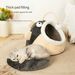 Cat Litter Winter Warm Kitten Pet Litter Closed Cat House Four Seasons Universal Cat House Pet Supplies Kennel_voghion.com