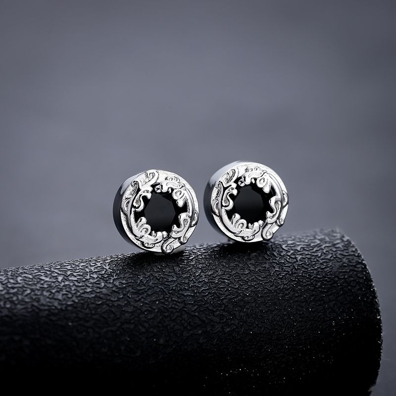 Pixiu Earrings Men's Micro Inlaid Zircon High-end Temperament, Fashionable Ear Hole Maintenance, Personalized Earrings,_voghion.com