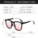 Fashion Foldable Sunglasses Women Circular Lenses Easy To Carry UV400 Full Frame Sunscreen Glasses_voghion.com
