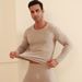 Cashmere Silk (Including Mink) Thermal Underwear Set With Fleece For Women, Autumn And Winter Base Layer_voghion.com