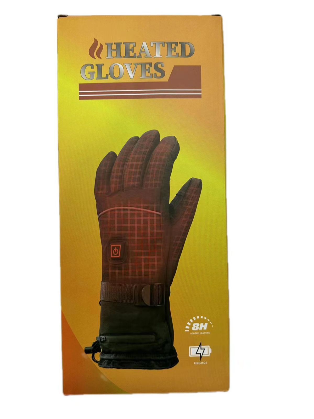 Lämmityskäsineet Ulkopyöräily Kolmen nopeuden lämpötilan säätö Lämmitys Hiihto Kylmäsuojakäsineet Paksut Lämpimät Sähkölämmityshanskat_voghion.com